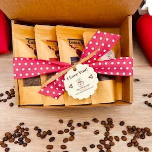 Coffee Gift Box: Single-Origin Sampler with Chocolate Espresso Beans
