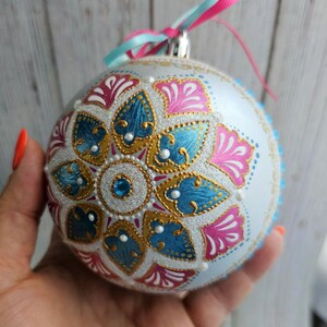 Christmas Ornament. Hand painted.