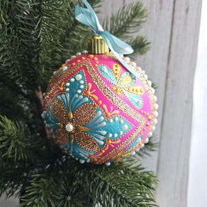 Christmas Ornament. Hand painted.