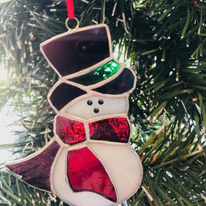 Snowman with TopHat ornament