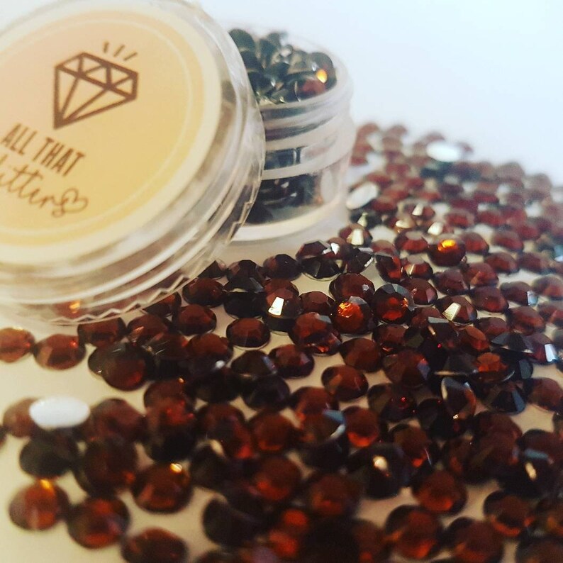 Brown Face Nail Body Gems nail Gems Rhinestones Loose Etsy