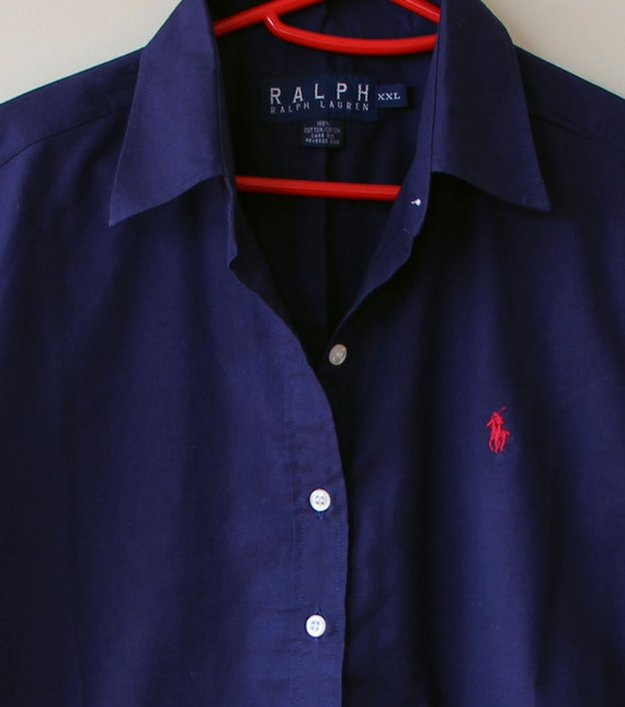 dark blue ralph lauren polo shirt