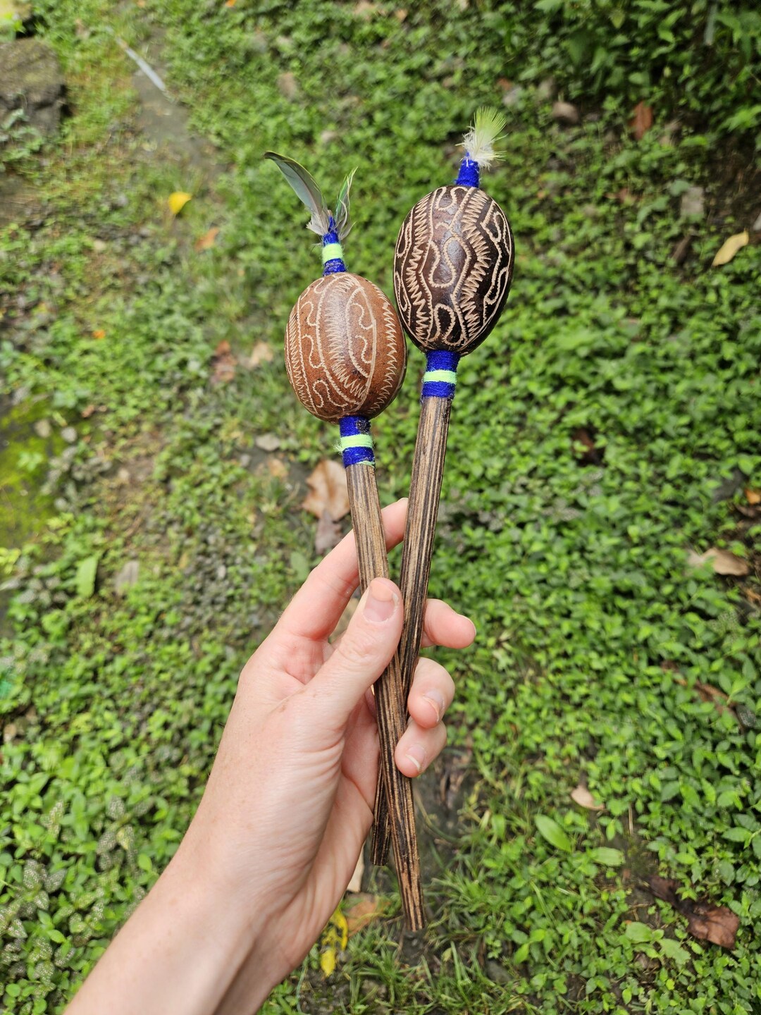 Healing Rattles Shamanic Rattle Ceremonial Rattle Spiritual Gift Maraca Plant Medicine ...