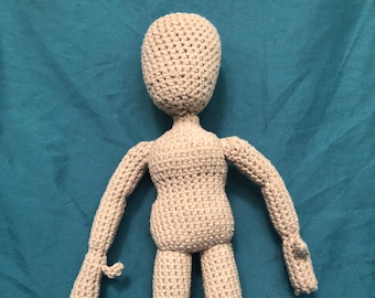 Crochet 12" Female Doll A Base Pattern