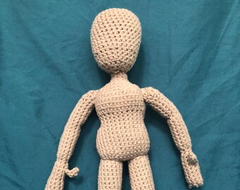 Crochet 12" Female Doll A Base Pattern