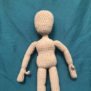 Crochet 12&quot; Female Doll A Base Pattern