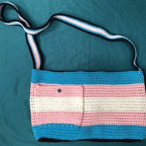 Crochet Trans Pride Bag Pattern