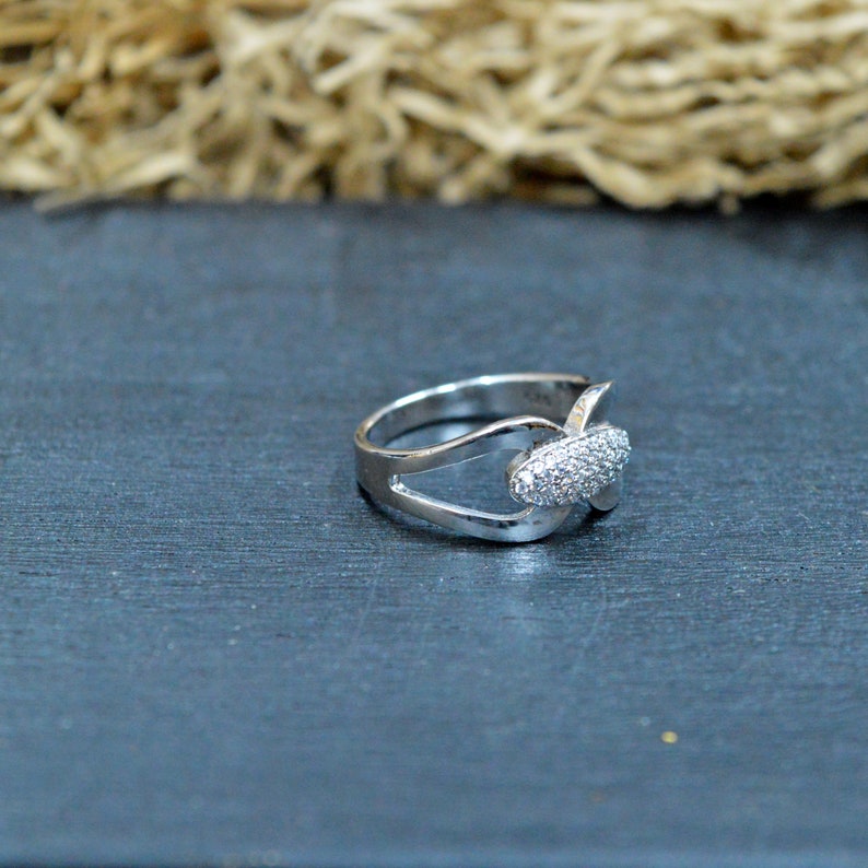 Sterling Silver Ring Zircon Stones Ring Greek Jewelry