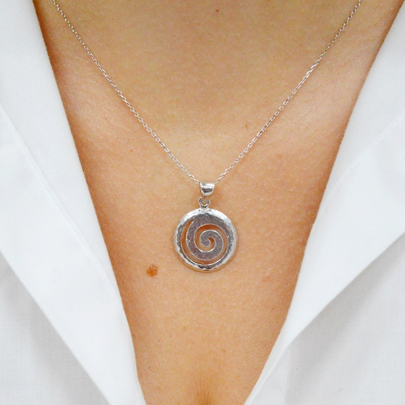 Minimalist Necklace M51 Traditional Greek Jewelry Silver Pendant Delicate Pendant Delicate Necklace Sterling Silver Necklace