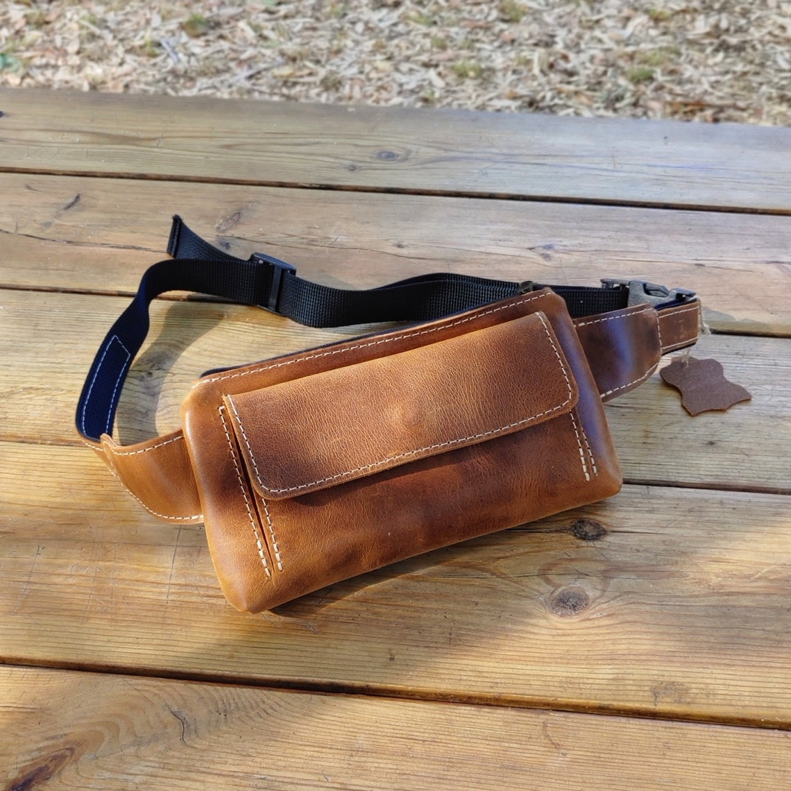 Handmade Genuine Leather Unisex Banana Bag Women Belt Bag Etsy