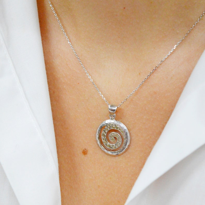 Minimalist Necklace M51 Traditional Greek Jewelry Silver Pendant Delicate Pendant Delicate Necklace Sterling Silver Necklace