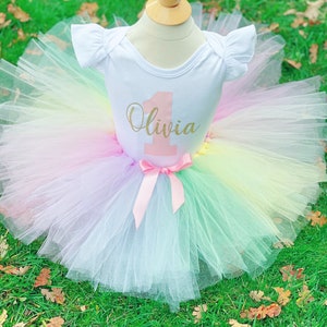 1st birthday girl, 1st birthday outfit girl, 1st birthday girl outfit, pastel birthday outfit, pastel tutu, one bodysuit, first birthday