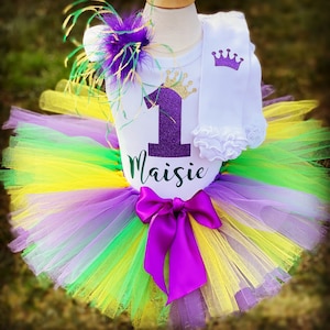 1st Birthday Girl Outfit Mardi Gras 1st Birthday Outfit Mardi Gras Tutu Mardi Gras Birthday Girl 1st Birthday Mardi Gras Outfit Mardi Gras