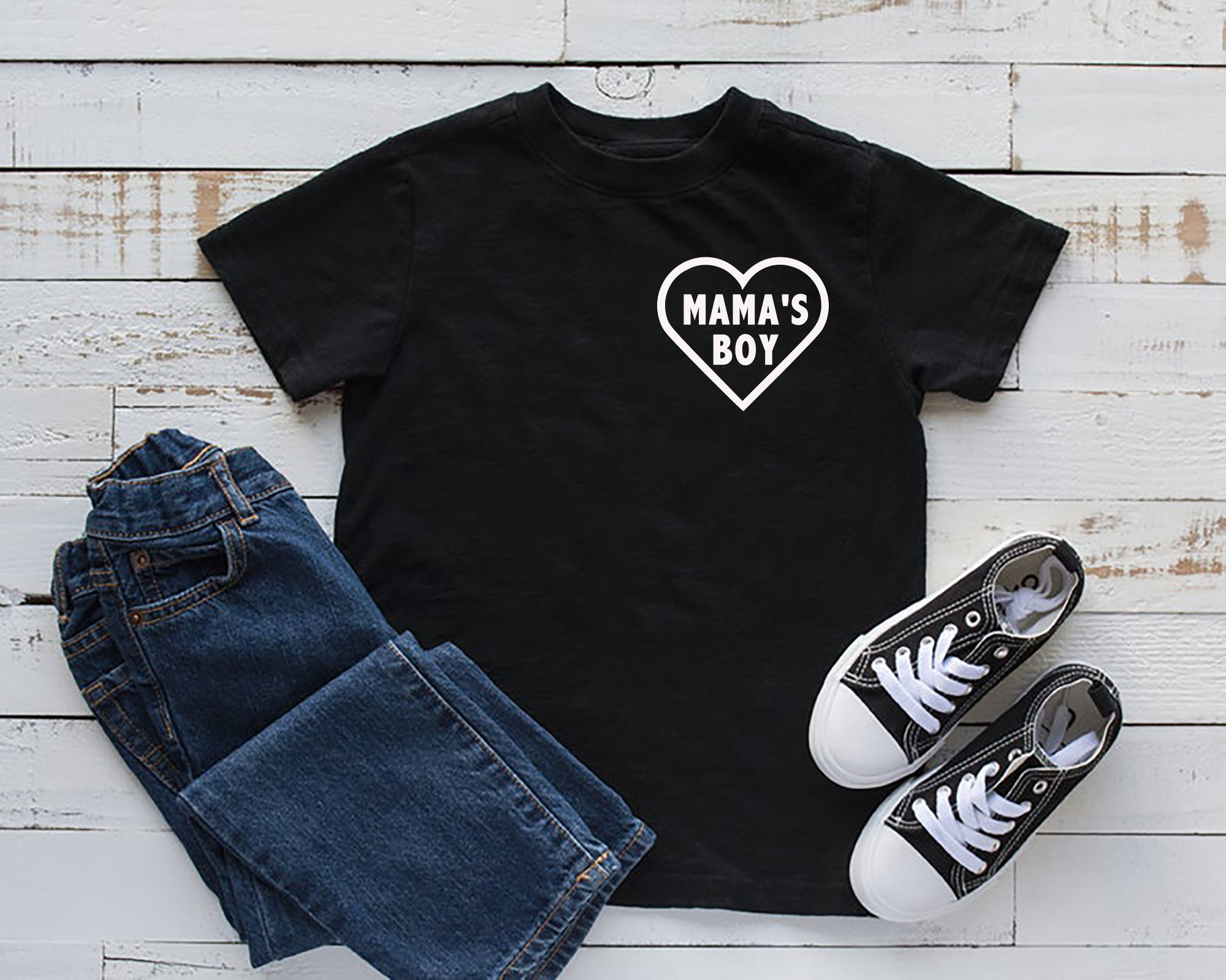 mama's boy t shirt baby