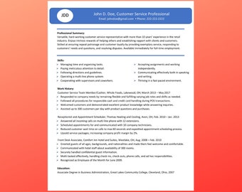 Do-It-Yourself Microsoft Word Resume Template- ATS Friendly Resume- Instant Download- Complete Package for Key-Word Optimized Resume
