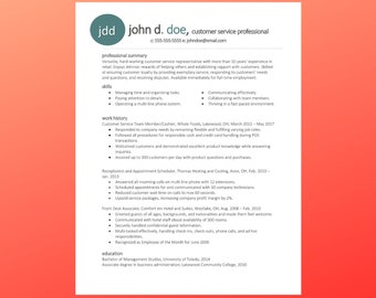 ATS-Compliant Resume Template – DIY Resume, Microsoft Word, Skills Workbook (Instant Download)