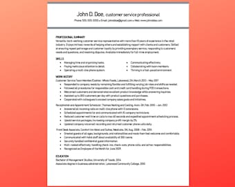 Do-It-Yourself Microsoft Word Resume Template- ATS Friendly Resume- Instant Download- Complete Package for Keyword Optimized Resume