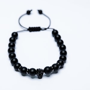Black Pro Black Fist Bead Bracelet
