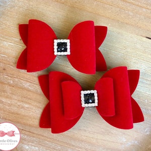 Santa hair bow