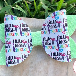 school grade bow - 2nd grade bow