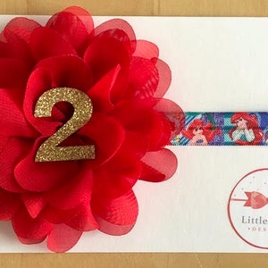 Little Mermaid - Ariel - Princess second birthday headband