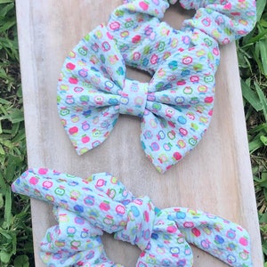 sweet apples scrunchie or bow