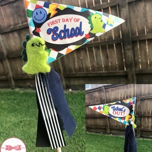 First day of school pennant