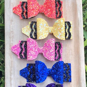 crayon bows