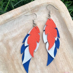 Astros themed earrings - blue