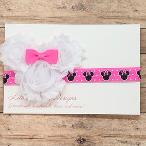 Mouse head bow headband