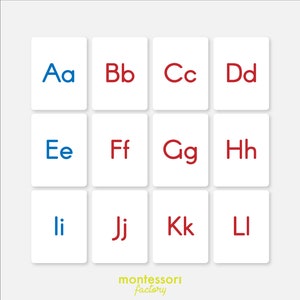 IMPRIMIR ALFABETO Tarjetas Montessori, Tarjetas Flash, Material Educativo, Montessori Imprimible, PDF Editable