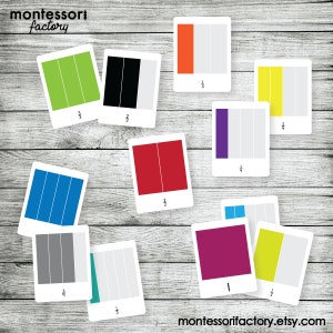 Montessori Square Fractions 3-part Cards • Educational Math Material ...