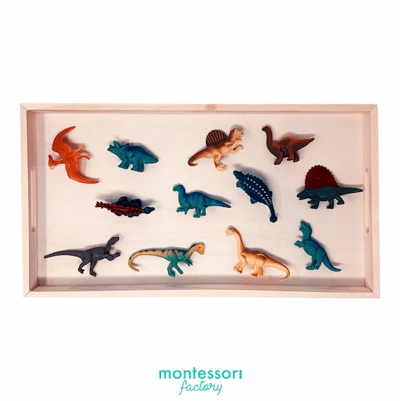 DINOSAURS ANIMALS TOOB Figurines Set Montessori Toy Sensory Bin