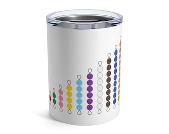 Montessori BEADS STAIR Teachers Homeschooler Mom Cool Gift Tumbler 10oz