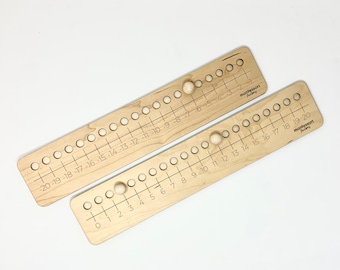 NUMBER LINE Positive Negative • Math • Addition • Subtraction • Skip Counting • Montessori Educational Toy • Learning Resource • Wood Board