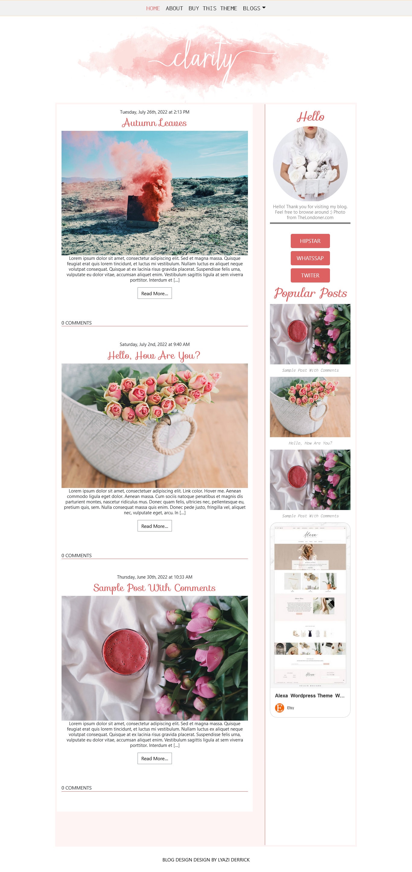 Wordpress Theme for Bloggers - Wordpress Blog - Responsive Wordpress ...