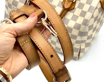 Crossbody Vachetta Strap Replacement Shoulder Pad. for lv Vintage honey  Patina