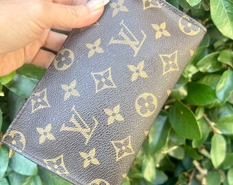 Authentic LOUIS VUITTON Accessory Pouch Monogram Canvas Brown Vintage  Collectible Clutch LV AR0977 Made in France 1997