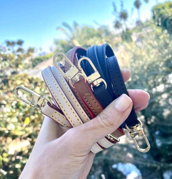 Brown leather bag strap replacement cheap