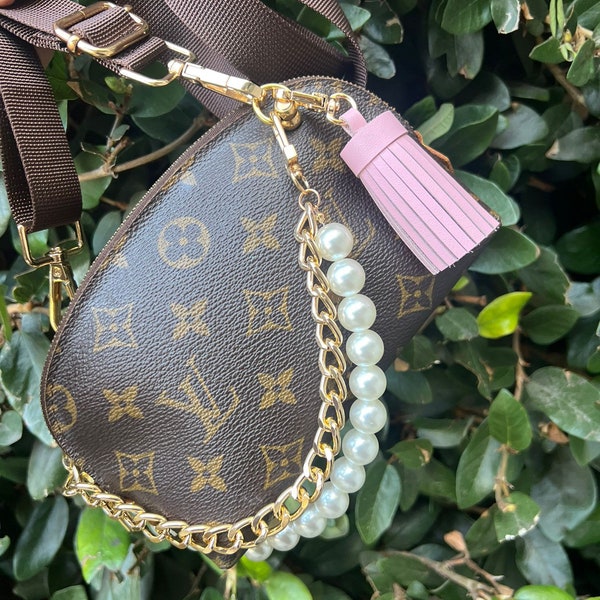 LOUIS VUITTON Certified Authentic Pre Owned Clutch Pouch Bag LV Cosmetic Monogram -Restored interior Crossbody Strap Vintage purse