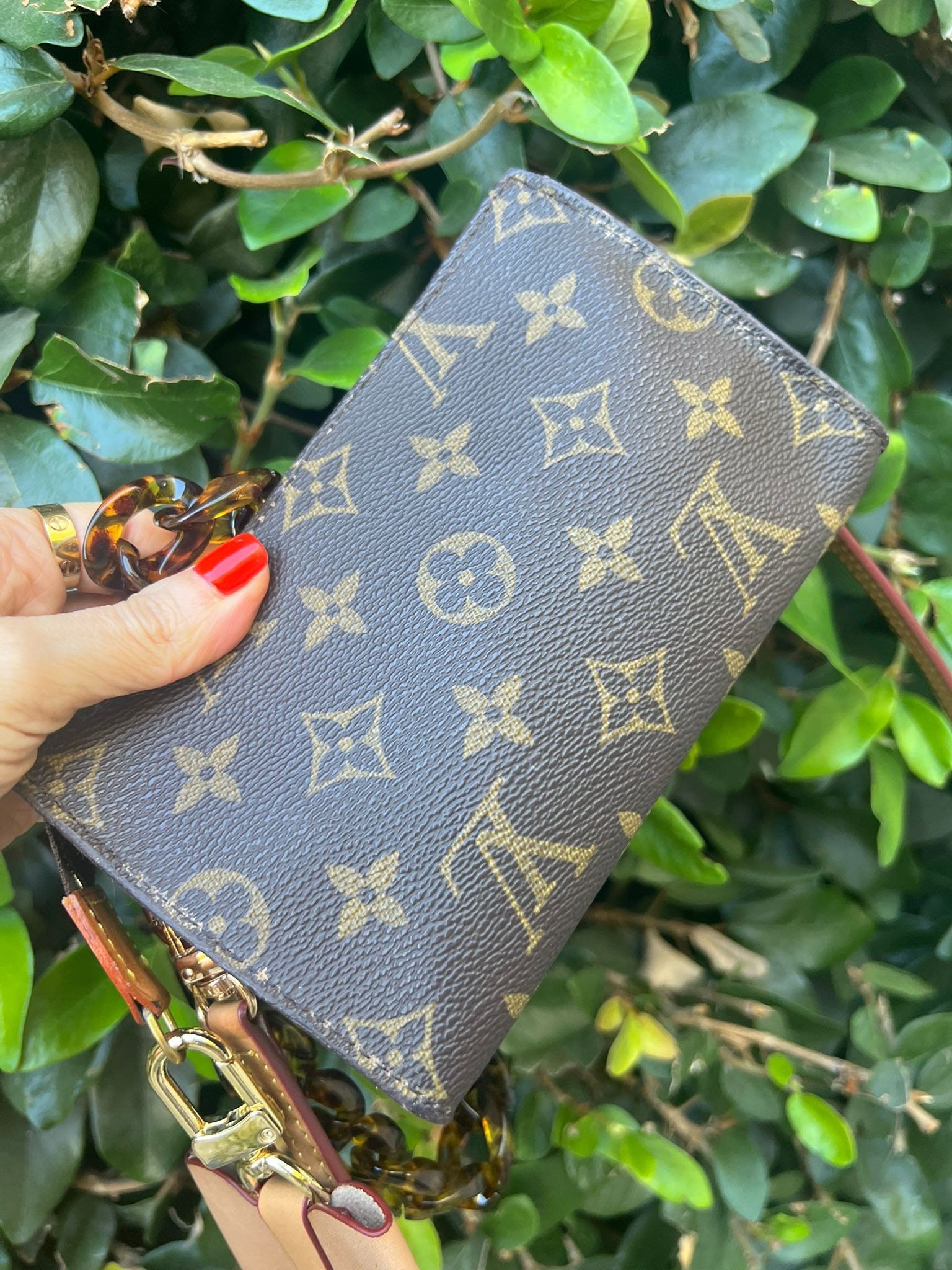Authentic LOUIS VUITTON Clutch Accessory Pouch Monogram Canvas
