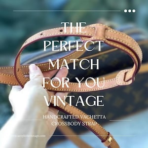 Louis Vuitton Strap Replacement Premium Cotton and Vachetta Leather  Adjustable Crossbody Strap