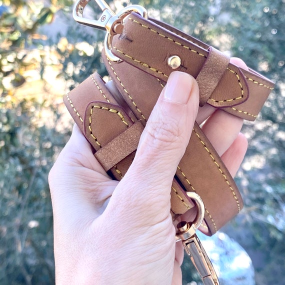 Adjustable Shoulder Strap Vachetta Leather Real Vegetable Leather
