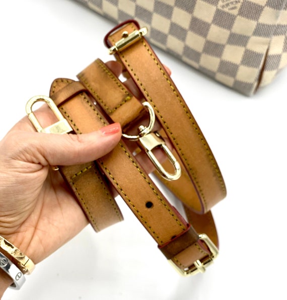 Vachetta Leather Adjustable Crossbody Strap for Louis Vuitton