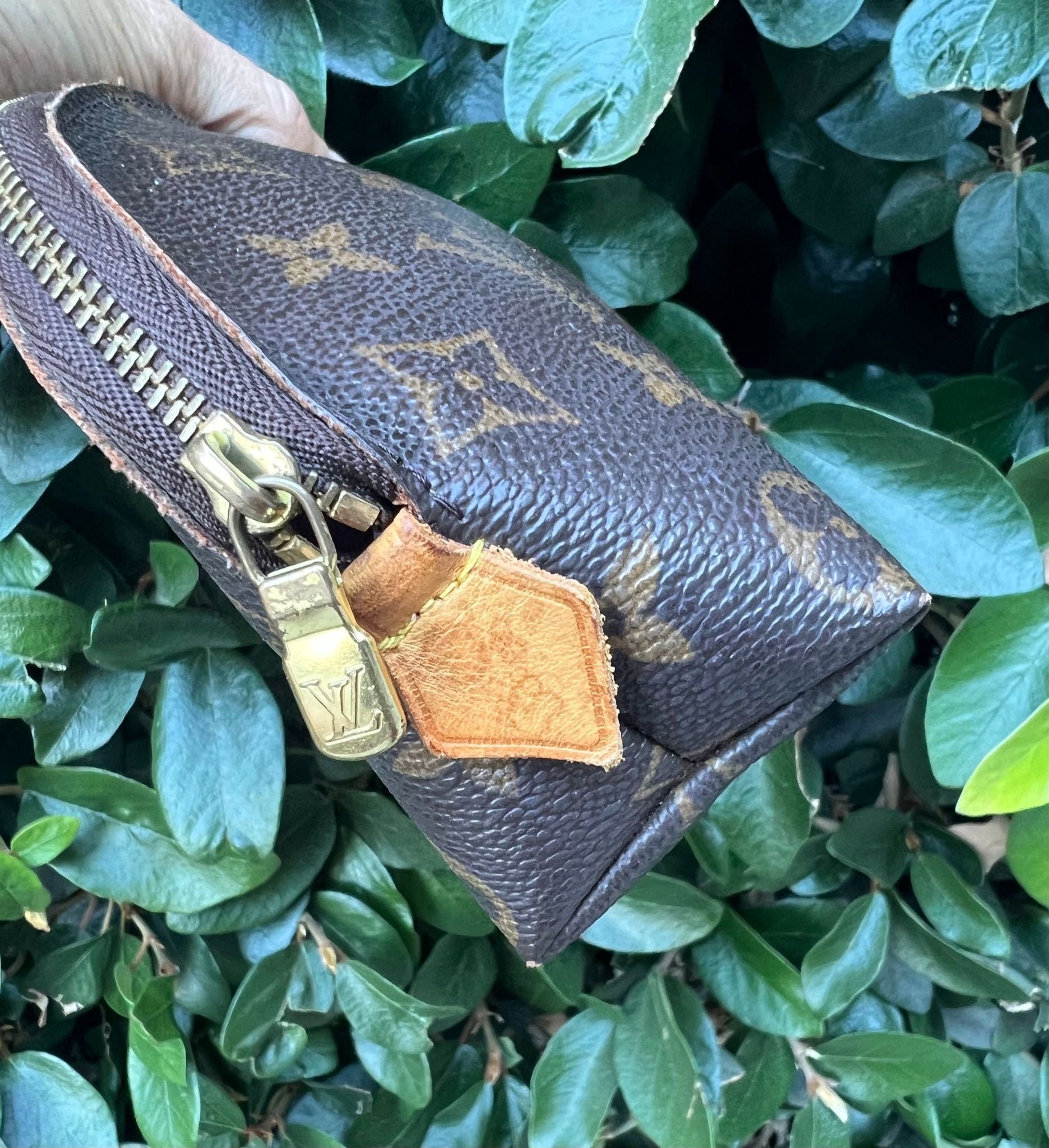 LOUIS VUITTON Authentische Kosmetik Clutch LV Tasche Vintage