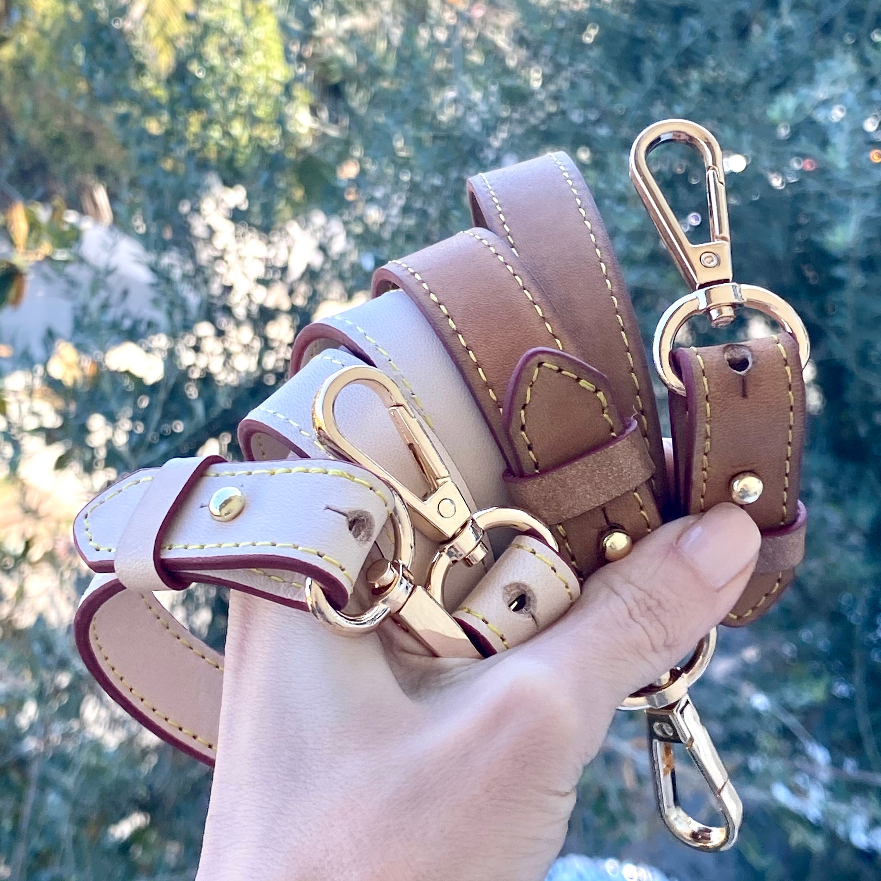 Handcrafted Vachetta Leather Shoulder Strap Replacement 