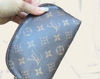 LOUIS VUITTON Authentic Clutch LV Bag Vintage Pre Owned Monogram Canvas Brown louis vuitton Small Pouch Made in Spain lv CA0919