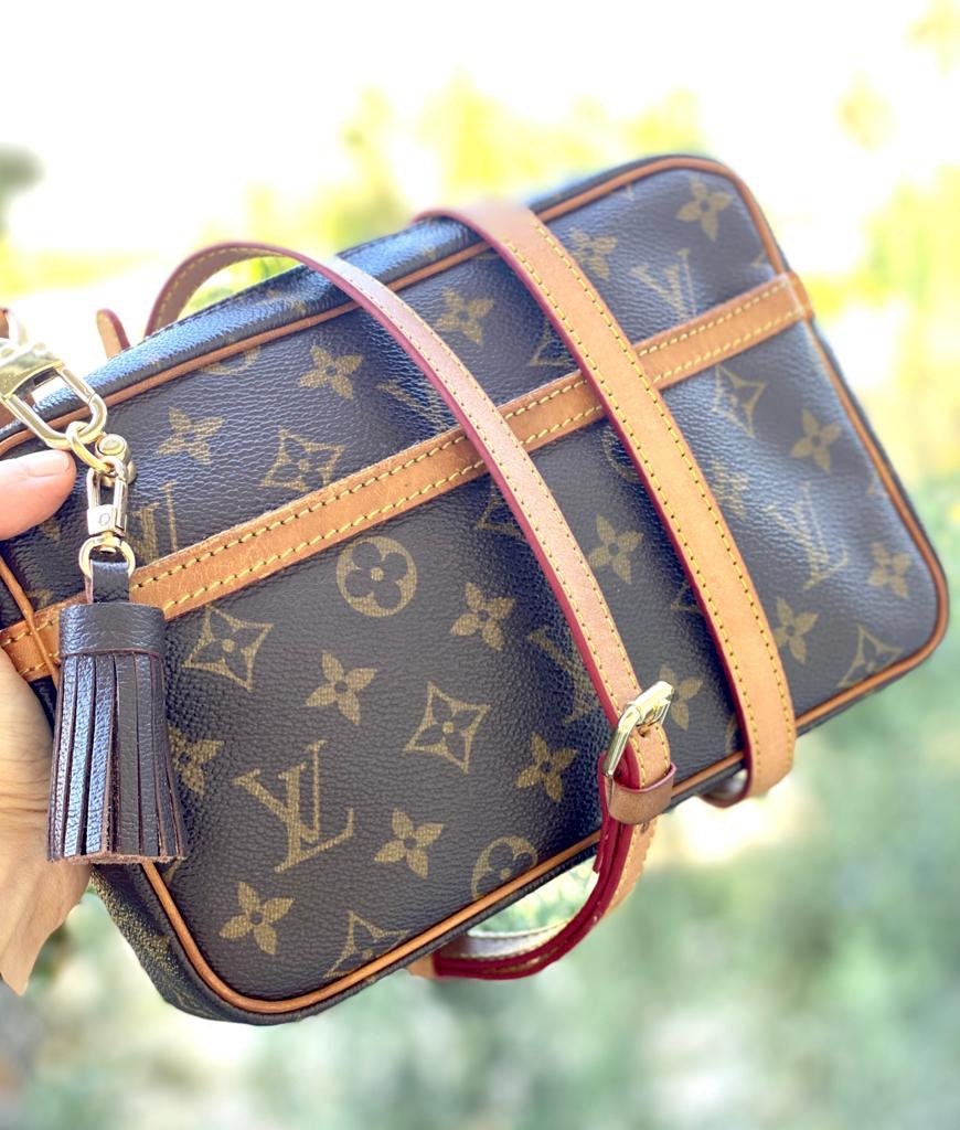 Crossbody Vachetta Leather Strap For lv Bag Shoulder Pad Vintage Honey  Patina