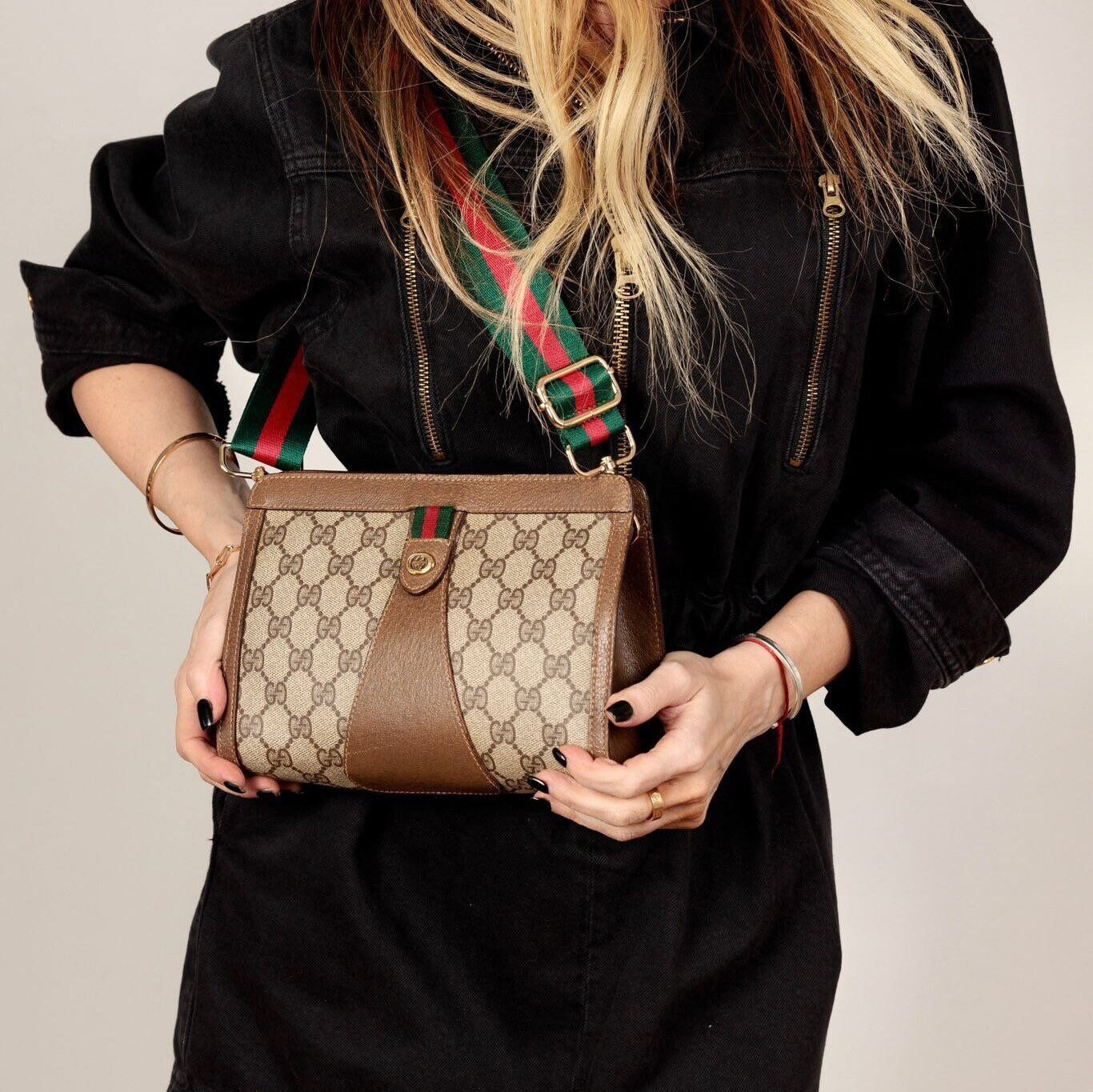 Leather bag & pencil case Gucci Multicolour in Leather - 31406271