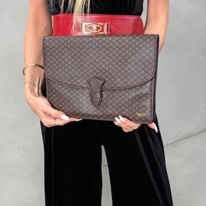Vintage Celine Macadam Clutch - Etsy